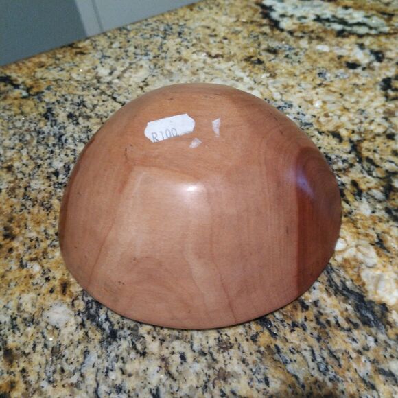 Vintage African Hand Carved Wooden Zebra Animal Print Serving Bowl Hand Painted - Picture 6 of 7